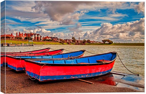 Boating Lake Canvas Print by Roger Green