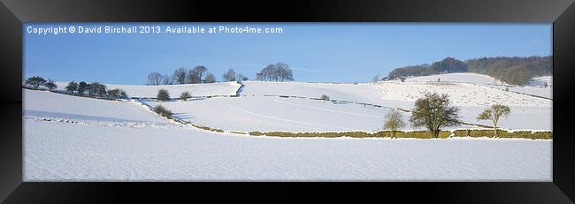 Derbyshire Snowscape Framed Print by David Birchall