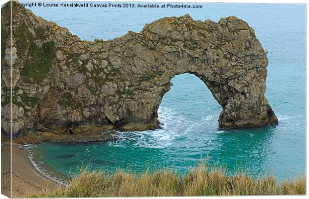 Durdle Door, Dorset Canvas Print by Louise Heusinkveld