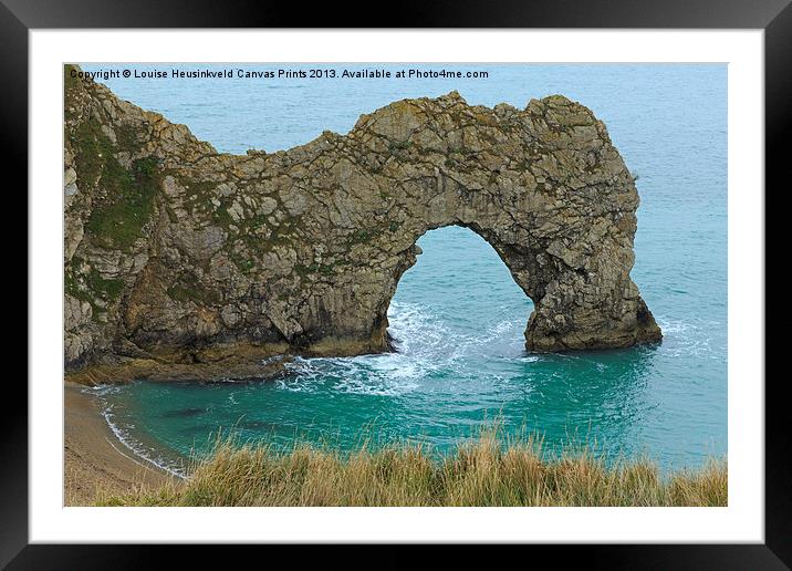 Durdle Door, Dorset Framed Mounted Print by Louise Heusinkveld