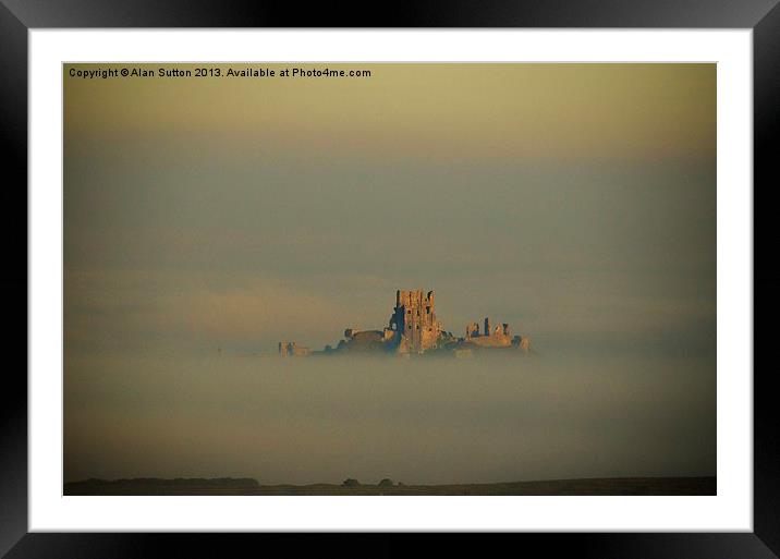 Castle in the sky ! Framed Mounted Print by Alan Sutton