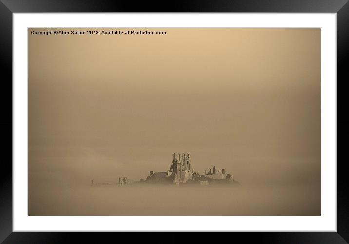 Ghost castle Framed Mounted Print by Alan Sutton