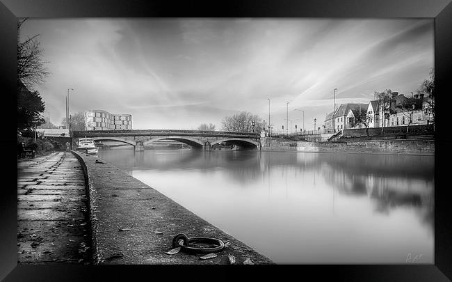 A STILL REFLECTION B&W Framed Print by Rob Toombs