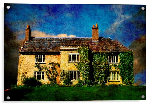 A Country House Revisited Acrylic by Christine Lake