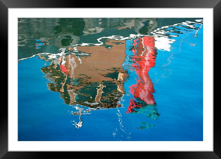 Abstract Reflections Framed Mounted Print by Mike Gwilliams