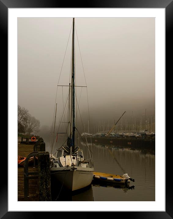 Mystified at Baltic Wharf in Totnes Framed Mounted Print by Jay Lethbridge
