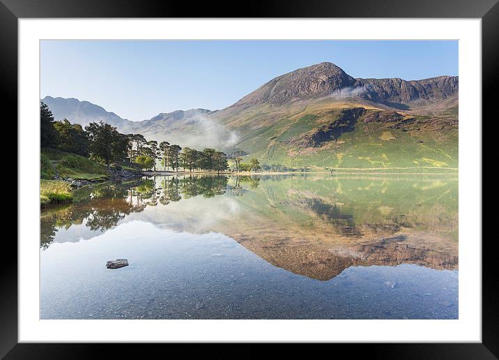 Buttermere Stillness Framed Mounted Print by Andy Redhead