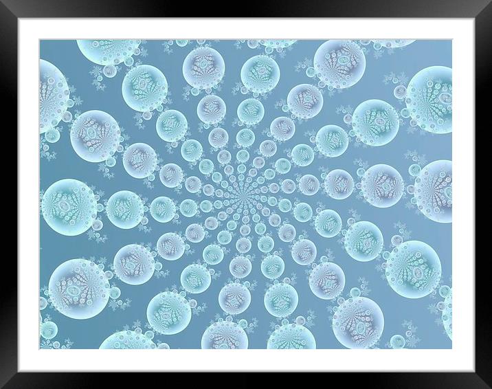 Snowball Spiral Framed Mounted Print by Colin Forrest