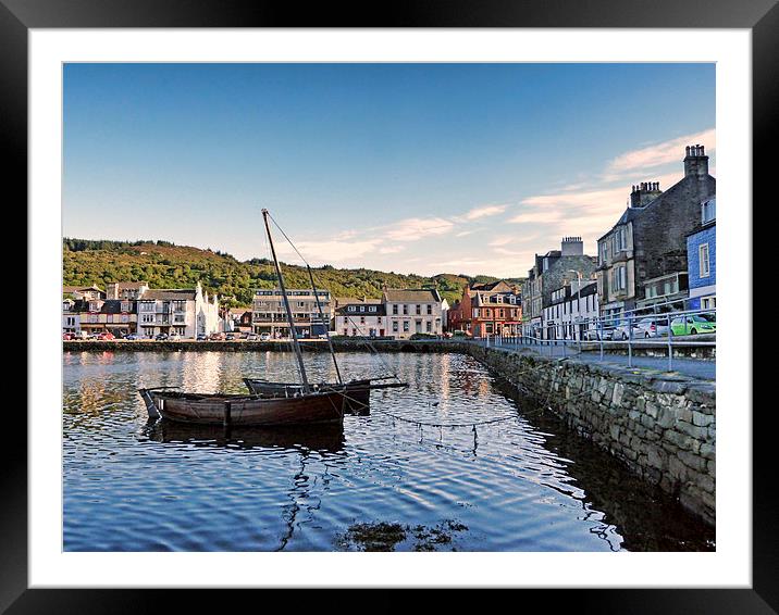 Loch Fyne Skiffs Tarbert Argyll Framed Mounted Print by Lynn Bolt