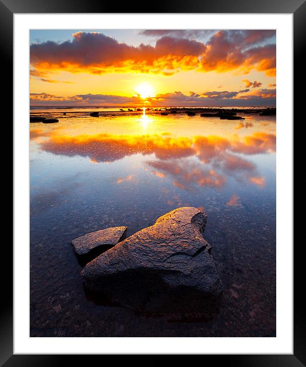 Blazing Sunrise Framed Mounted Print by Andy Redhead