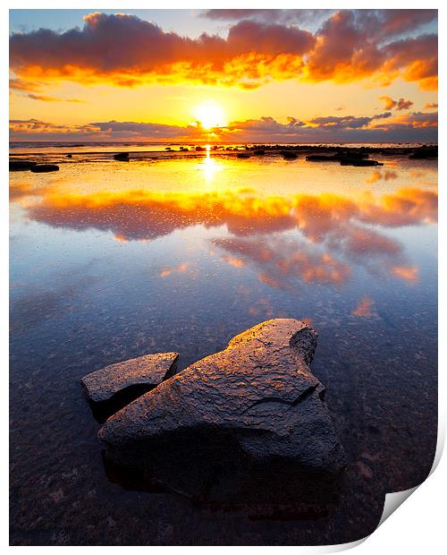 Blazing Sunrise Print by Andy Redhead