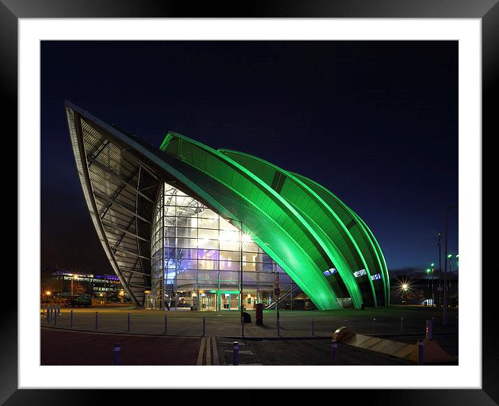 Glasgow Clyde Auditorium Framed Mounted Print by Maria Gaellman