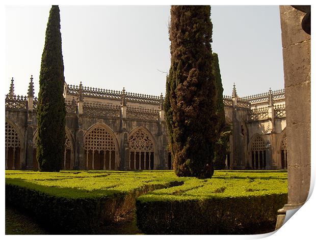 Batalha Monastery Print by Luis Lajas