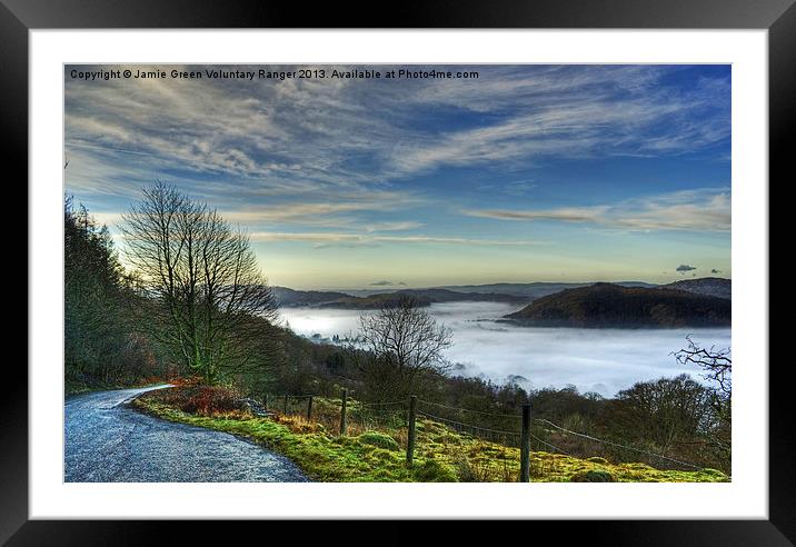 The Leven Valley Framed Mounted Print by Jamie Green