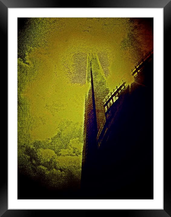 Shard at night Framed Mounted Print by Carmel Fiorentini