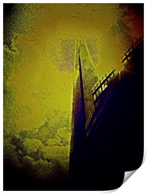 Shard at night Print by Carmel Fiorentini