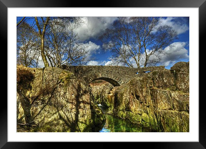 Birks Bridge,River Duddon Framed Mounted Print by Jamie Green
