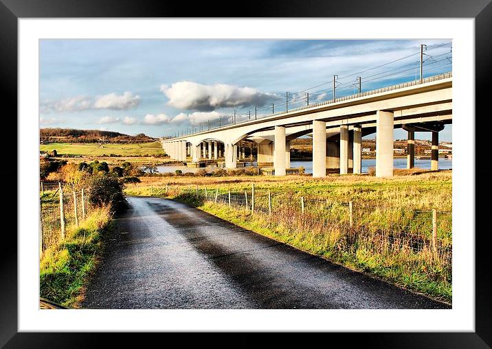 M2 Motorway Bridge Framed Mounted Print by Robert Cane