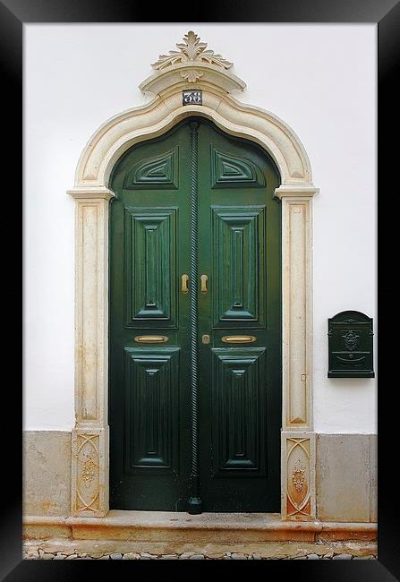 Door Framed Print by Luís Barriga
