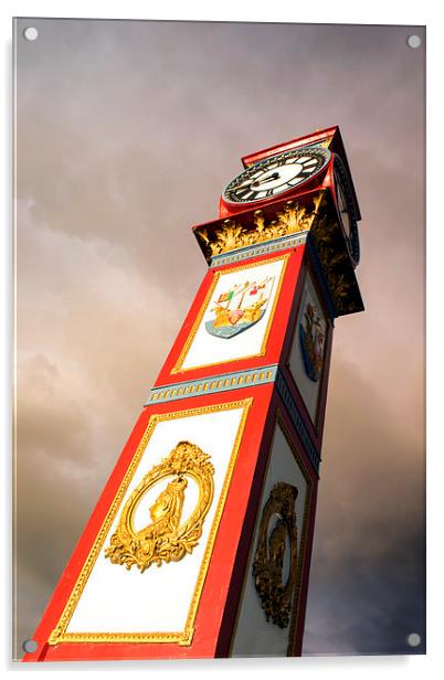 Jubilee Clock Weymouth Acrylic by Chris Frost