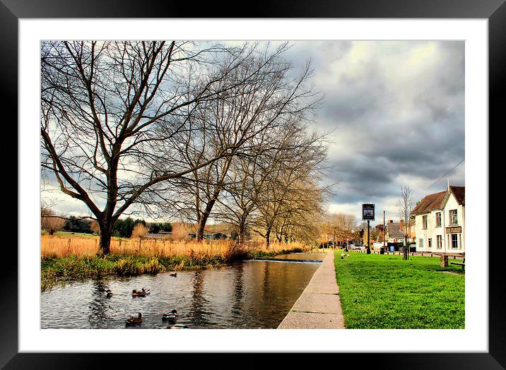 Eynsford, Kent, River View Framed Mounted Print by Leonard Lawday