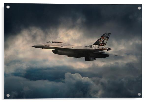 F16 Tiger Acrylic by J Biggadike