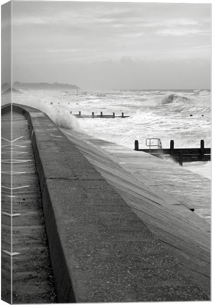 Walcott Sea Front Storms Canvas Print by James Taylor