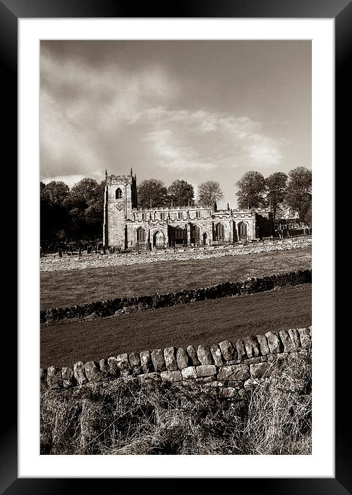 St Nicholas Church,High Bradfield Framed Mounted Print by Darren Galpin