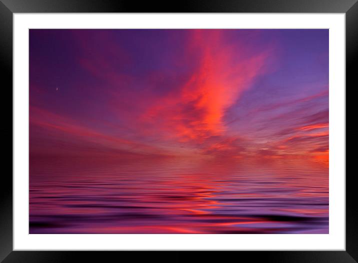 Christchurch Stanpit sunset Framed Mounted Print by David French