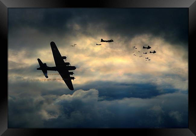 B-17 Battle Damage Framed Print by J Biggadike