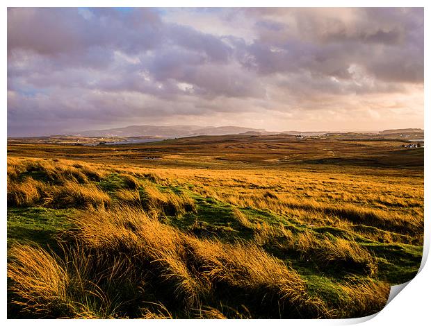 Isle of Skye Moorland, Scotland, UK Print by Mark Llewellyn