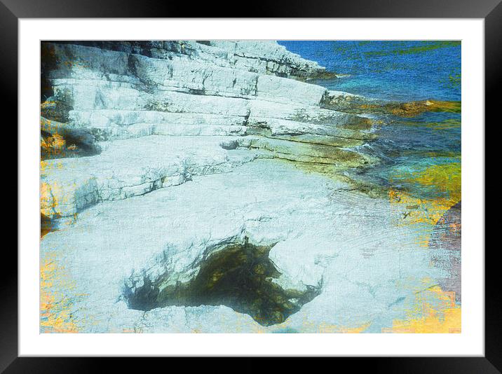 Rock Formation Framed Mounted Print by Carmel Fiorentini