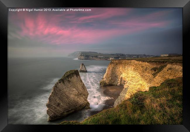Freshwater Bay Framed Print by Wight Landscapes