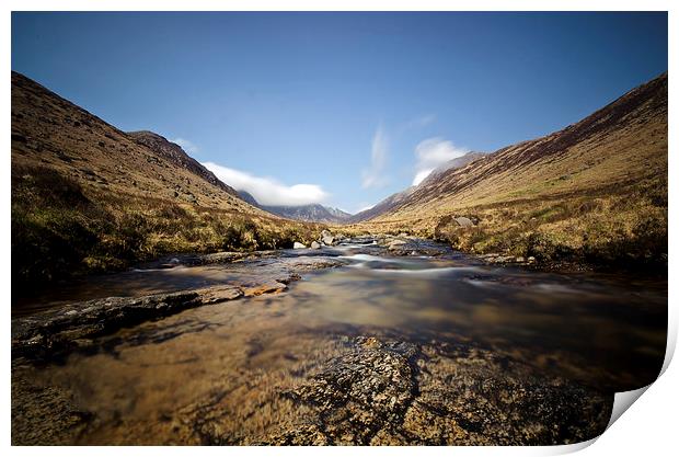 Rosa water, Arran Print by Dan Ward