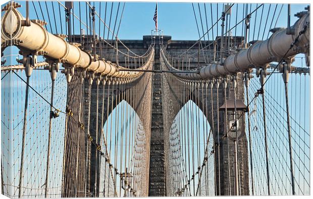 Brooklyn Bridge 2 Canvas Print by Steve Purnell