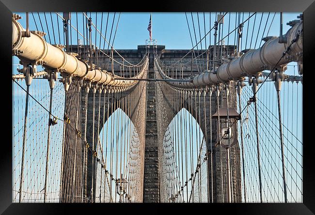 Brooklyn Bridge 2 Framed Print by Steve Purnell