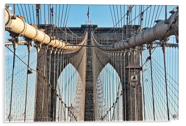 Brooklyn Bridge 2 Acrylic by Steve Purnell