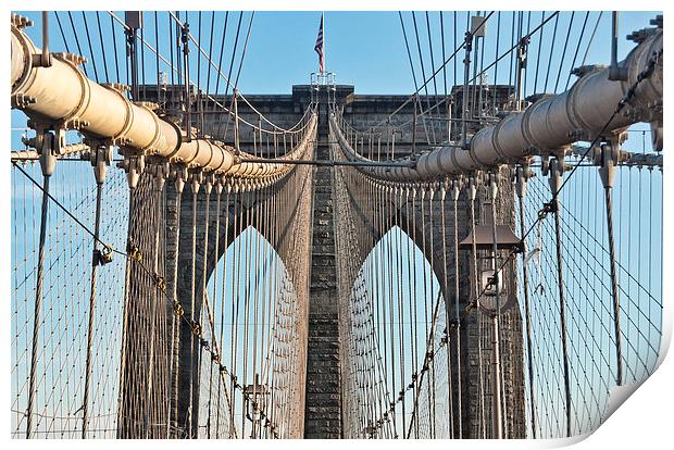 Brooklyn Bridge 2 Print by Steve Purnell