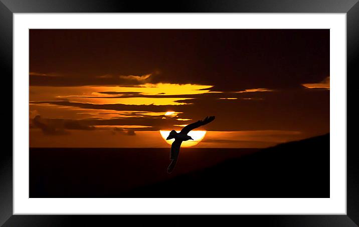 Majestic Sunset on Jurassic Coast Framed Mounted Print by Daniel Rose