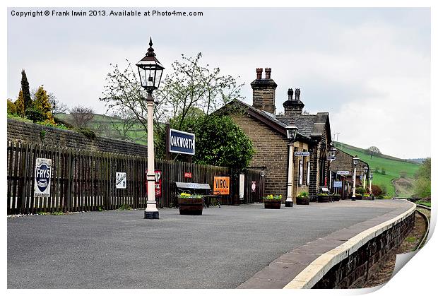 Keighley & Worth Valley Railway Print by Frank Irwin