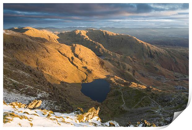 Old Man Of Coniston Sunrise Print by James Grant