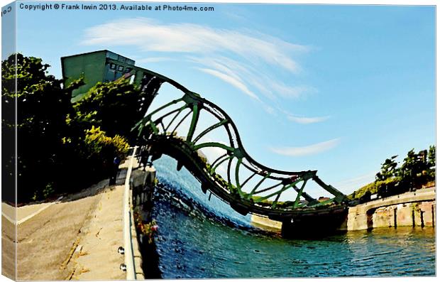 Contorted Bascule Bridge Canvas Print by Frank Irwin