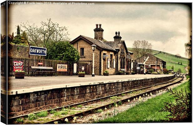 Keighley & Worth Valley Railway- Grunged Canvas Print by Frank Irwin