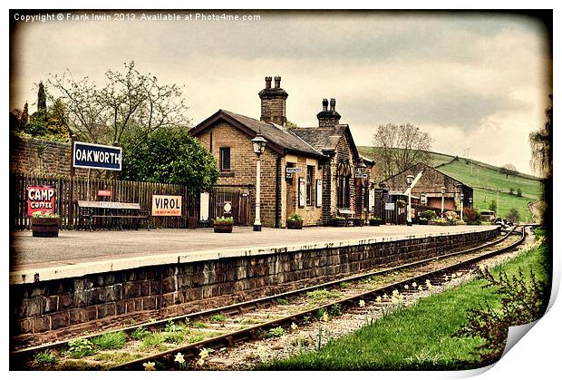 Keighley & Worth Valley Railway- Grunged Print by Frank Irwin