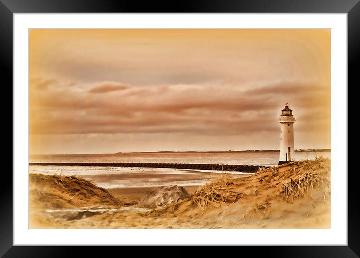 the lighthouse Framed Mounted Print by sue davies