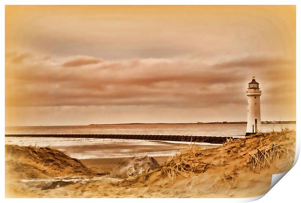 the lighthouse Print by sue davies