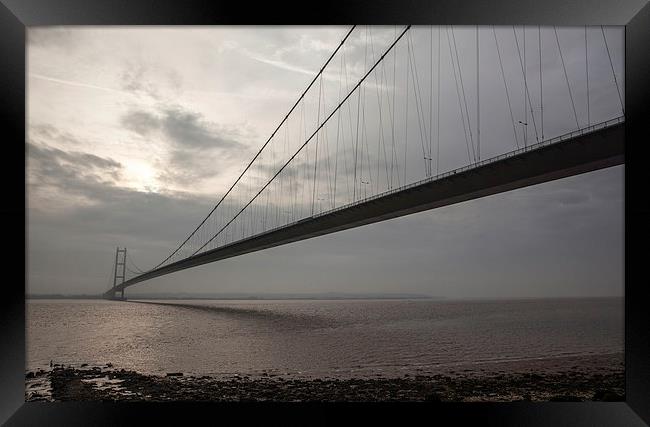 The Humber Bridge Framed Print by David Pacey