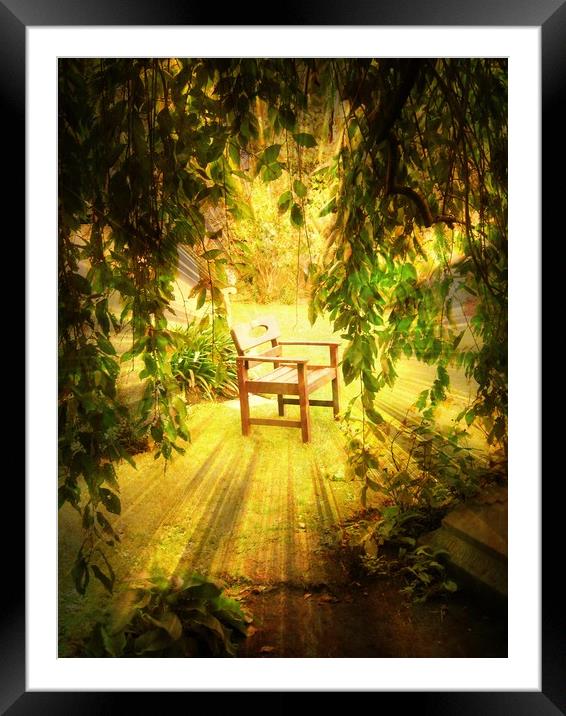 My Favourite Chair. Framed Mounted Print by Heather Goodwin