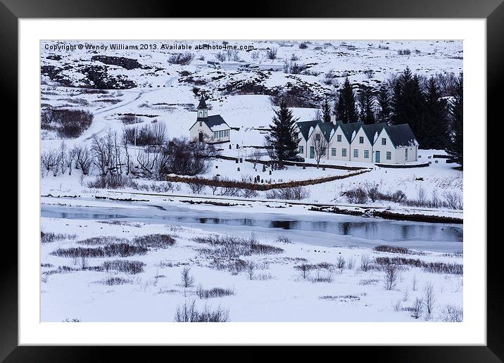 Snowy Iceland Framed Mounted Print by Wendy Williams CPAGB