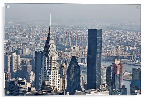 Chrysler Building New York Acrylic by Steve Purnell